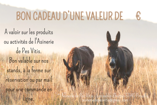 Carte-cadeau Asinerie de Pes Vitis