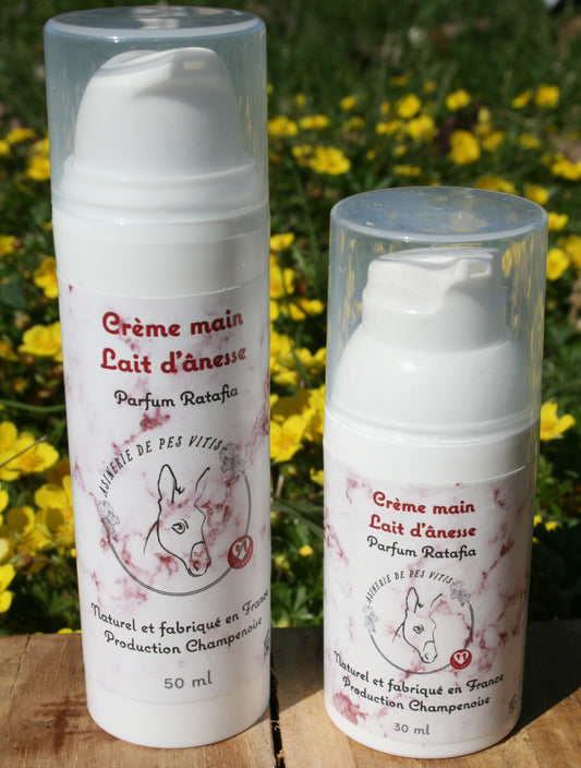 Crème mains au lait d'ânesse